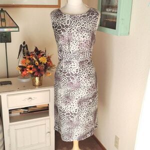 Santorelli Animal Print Sheath